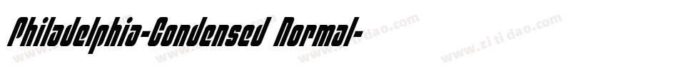 Philadelphia-Condensed Normal字体转换